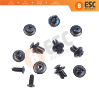 10 Pieces Bumper Push type Retainer Black for Hyundai 86590 28000 KIA 0G03250037A Mazda B092 51 833 Ford MB 455 56143