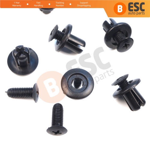 10 Pieces Bumper Push type Retainer Black for Hyundai 86590 28000 KIA 0G03250037A Mazda B092 51 833 Ford MB 455 56143