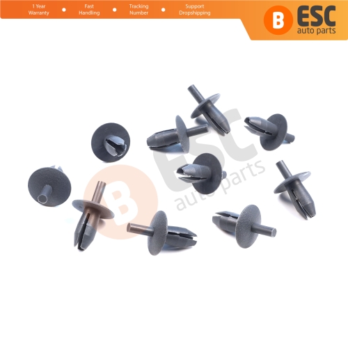 10 Pieces Plastic Retainer Clip Fastener Trim Panel Clip for VW Audi Skoda Seat OEM 171885767