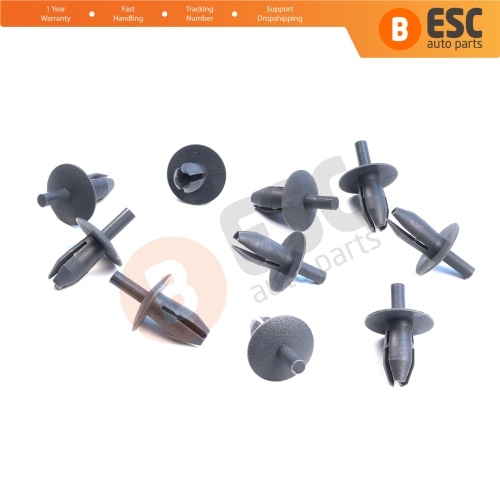 10 Pieces Plastic Retainer Clip Fastener Trim Panel Clip for VW Audi Skoda Seat OEM 171885767