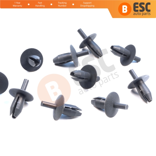10 Pieces Plastic Retainer Clip Fastener Trim Panel Clip for VW Audi Skoda Seat OEM 171885767
