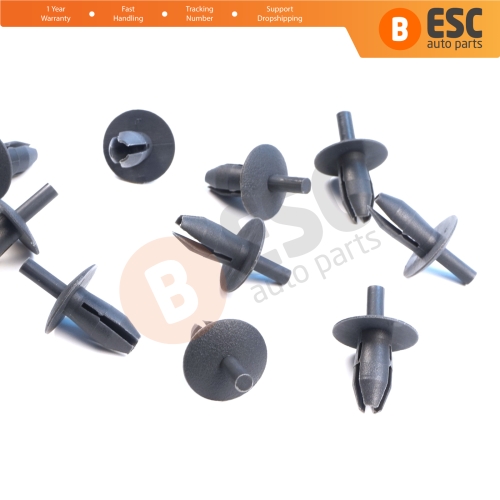 10 Pieces Plastic Retainer Clip Fastener Trim Panel Clip for VW Audi Skoda Seat OEM 171885767