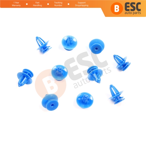 10 Pieces Door Trim Panel Retainer Clip Fastener for Ford Sierra Mk1 Mk2 6099812 E865063S