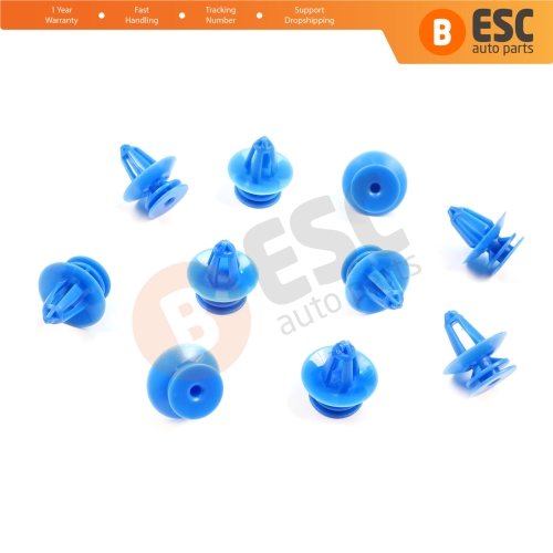 10 Pieces Door Trim Panel Retainer Clip Fastener for Ford Sierra Mk1 Mk2 6099812 E865063S