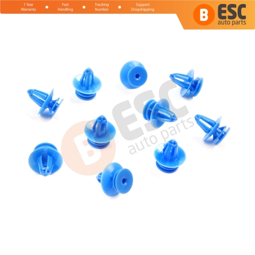10 Pieces Door Trim Panel Retainer Clip Fastener for Ford Sierra Mk1 Mk2 6099812 E865063S