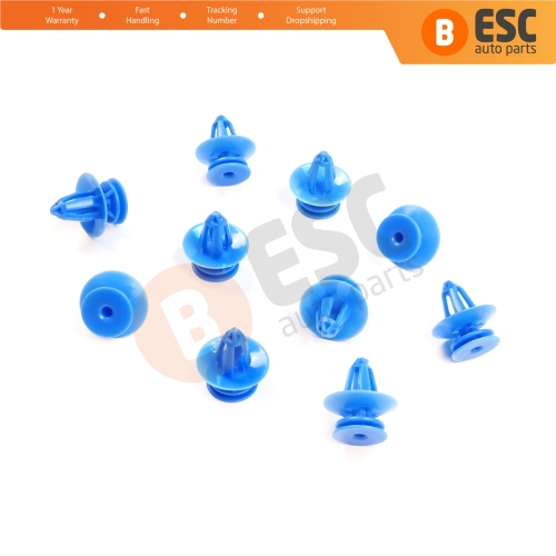 10 Pieces Door Trim Panel Retainer Clip Fastener for Ford Sierra Mk1 Mk2 6099812 E865063S