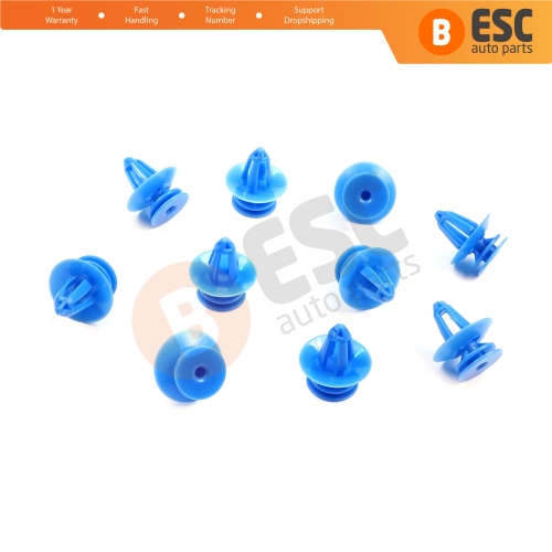 10 Pieces Door Trim Panel Retainer Clip Fastener for Ford Sierra Mk1 Mk2 6099812 E865063S