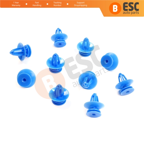 10 Pieces Door Trim Panel Retainer Clip Fastener for Ford Sierra Mk1 Mk2 6099812 E865063S
