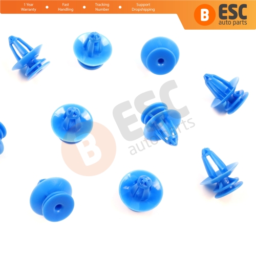 10 Pieces Door Trim Panel Retainer Clip Fastener for Ford Sierra Mk1 Mk2 6099812 E865063S