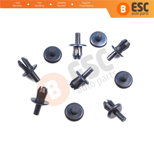 10 Pieces Bumper Trim Panel Retainer Clip Expanding Rivet for VW Audi Skoda Seat 16186729901C