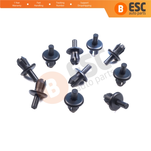 10 Pieces Bumper Trim Panel Retainer Clip Expanding Rivet for VW Audi Skoda Seat 16186729901C