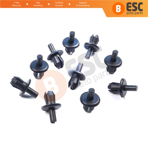 10 Pieces Bumper Trim Panel Retainer Clip Expanding Rivet for VW Audi Skoda Seat 16186729901C
