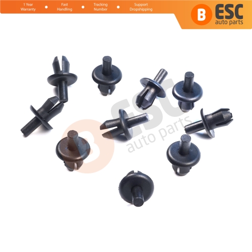 10 Pieces Bumper Trim Panel Retainer Clip Expanding Rivet for VW Audi Skoda Seat 16186729901C
