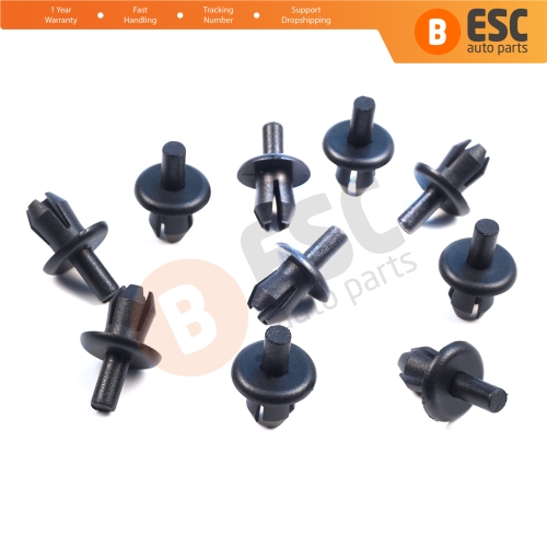 10 Pieces Bumper Trim Panel Retainer Clip Expanding Rivet for VW Audi Skoda Seat 16186729901C
