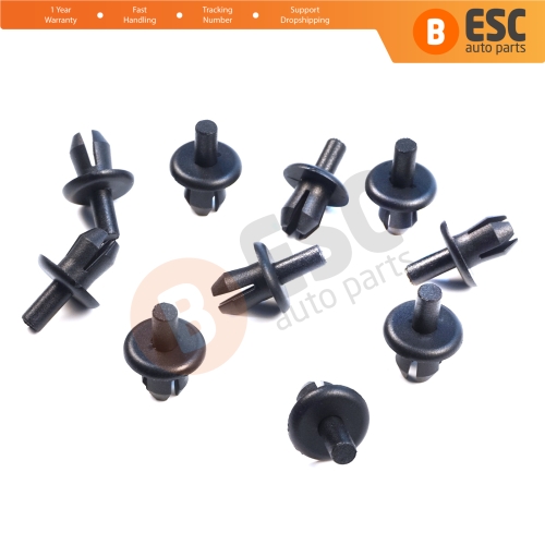 10 Pieces Bumper Trim Panel Retainer Clip Expanding Rivet for VW Audi Skoda Seat 16186729901C