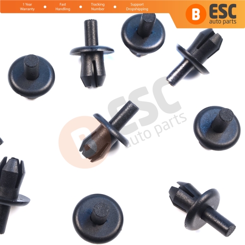10 Pieces Bumper Trim Panel Retainer Clip Expanding Rivet for VW Audi Skoda Seat 16186729901C