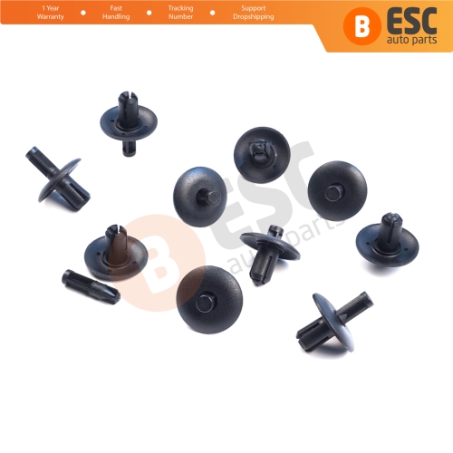 10 Pieces  Trim Clip Door Panel Retainer Fastener for VW Skoda Seat WHT004994