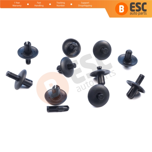 10 Pieces  Trim Clip Door Panel Retainer Fastener for VW Skoda Seat WHT004994