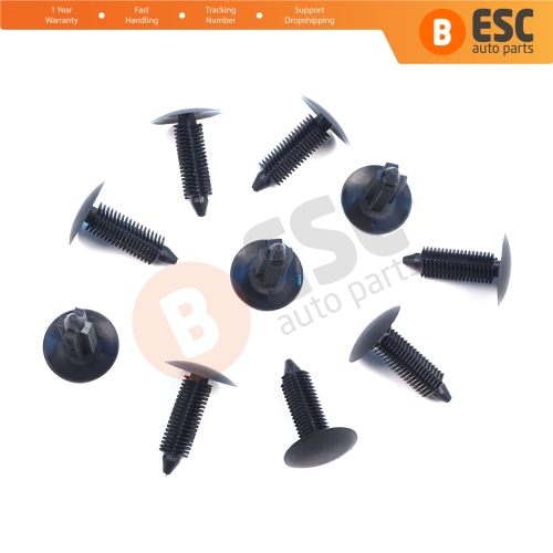 10 Pieces Fir Tree Clip Trim Panel Retainer for Mercedes Benz 6319842561