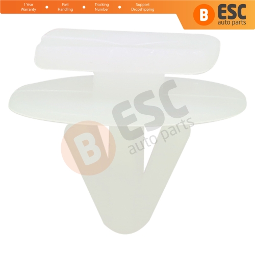 10 Pieces Fender Push Type Moulding Retainer White for Vauxhall Opel 122920...
