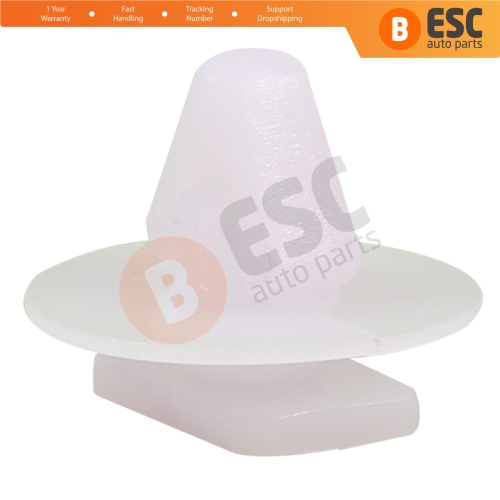 10 Pieces Fender Push Type Moulding Retainer White for Vauxhall Opel 122920...