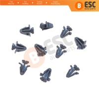 10 Pieces Front Bumper Grille Retainer Clip Dark Gray for Nissan Sentra Altima Maxima 62318-01WOO
