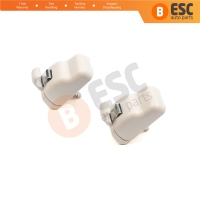 2 Pieces Sun Visor Holder Clips Hook Retainer Light Gray 735633192 For Fiat Tipo 356 Egea 2015-On