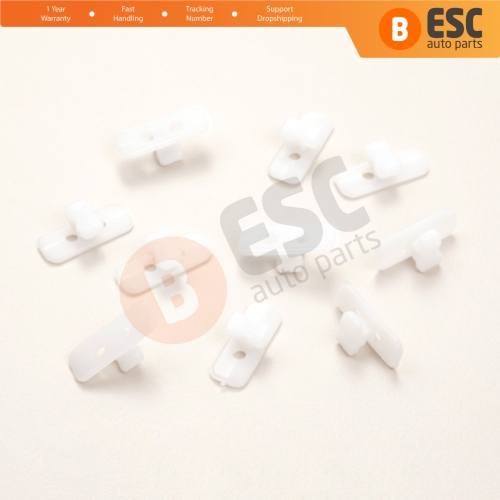 10 Pieces Body Moulding Trim Clip Clamp A0069887478 for Mercedes E Class W124 S124 C124 1986-1995