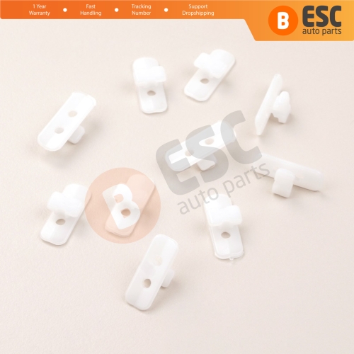 10 Pieces Body Moulding Trim Clip Clamp A0069887478 for Mercedes E Class W124 S124 C124 1986-1995