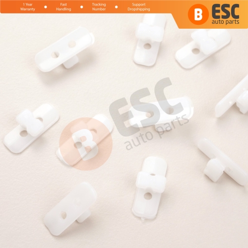 10 Pieces Body Moulding Trim Clip Clamp A0069887478 for Mercedes E Class W124 S124 C124 1986-1995