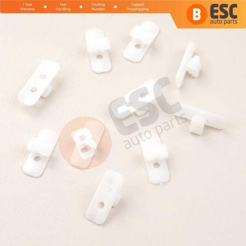 10 Pieces Body Moulding Trim Clip Clamp A0069887478 for Mercedes E Class W124 S124 C124 1986-1995