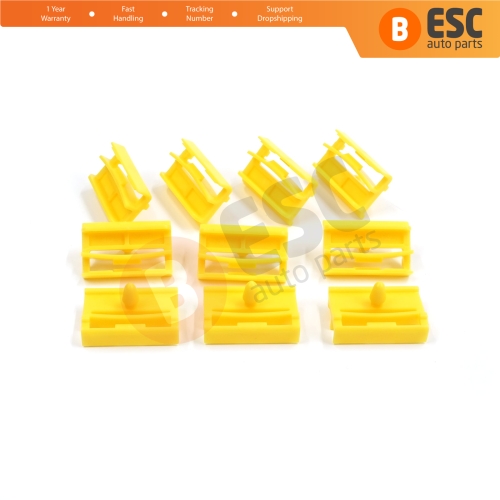 10 Pieces Rocker Panel Moulding Clamp Clips for BMW 3 Series E90 E91 2004-2012 51777166869