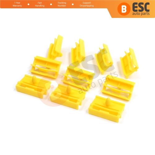 10 Pieces Rocker Panel Moulding Clamp Clips for BMW 3 Series E90 E91 2004-2012 51777166869
