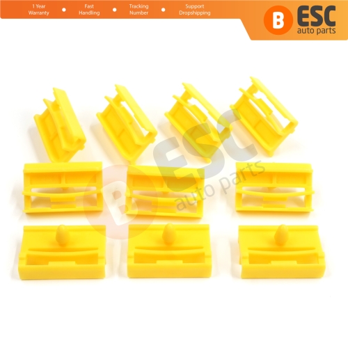 10 Pieces Rocker Panel Moulding Clamp Clips for BMW 3 Series E90 E91 2004-2012 51777166869