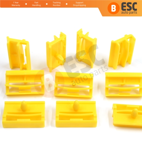10 Pieces Rocker Panel Moulding Clamp Clips for BMW 3 Series E90 E91 2004-2012 51777166869