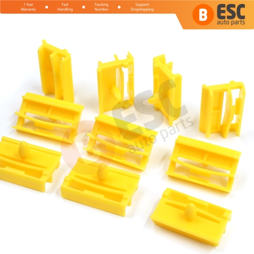 10 Pieces Rocker Panel Moulding Clamp Clips for BMW 3 Series E90 E91 2004-2012 51777166869