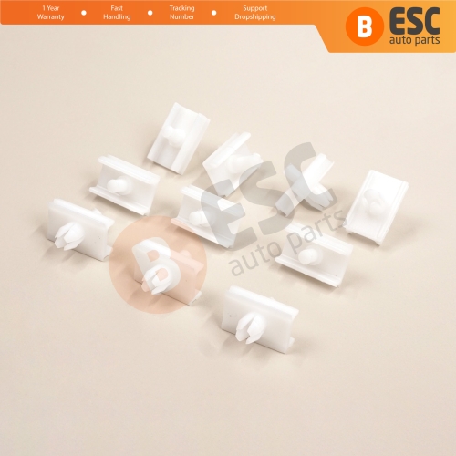 10 Pieces Door Body Trim Moulding Clamp Clips for BMW 5 Series E34 Alpina B10 1987-1995 4/5 Door 51131946258