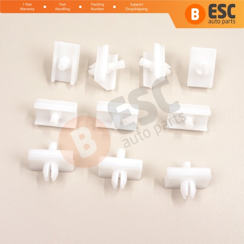 10 Pieces Door Body Trim Moulding Clamp Clips for BMW 5 Series E34 Alpina B10 1987-1995 4/5 Door 51131946258
