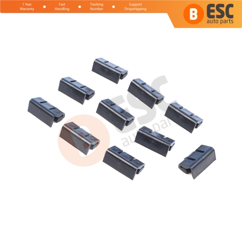 10 Pieces Roof Drip Rail Moulding Clamp for BMW 5 Series E34 7 Series E32 E38 51131924953