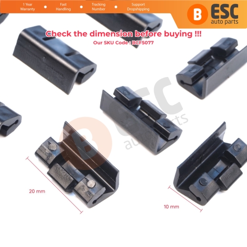 10 Pieces Roof Drip Rail Moulding Clamp for BMW 5 Series E34 7 Series E32 E38 51131924953