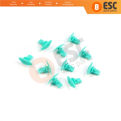 10 Pieces Door Weatherstrip Seal Retainer Clip For Honda Acura 91568SR2003, 91568-SR2-003 