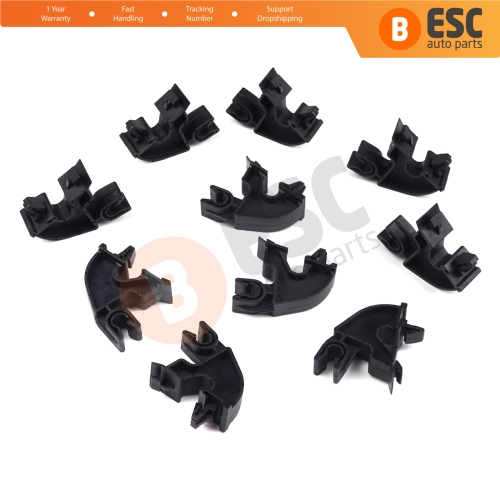 10 Pieces Bonnet Hood Support Bracket Clip for Vauxhall Opel GM 09114314...