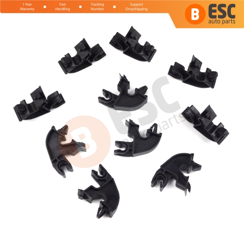 10 Pieces Bonnet Hood Support Bracket Clip for Vauxhall Opel GM 09114314...