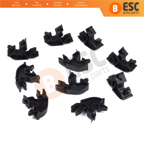 10 Pieces Bonnet Hood Support Bracket Clip for Vauxhall Opel GM 09114314...
