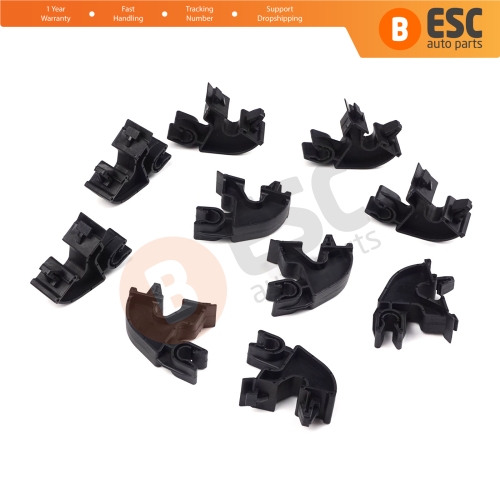 10 Pieces Bonnet Hood Support Bracket Clip for Vauxhall Opel GM 09114314...
