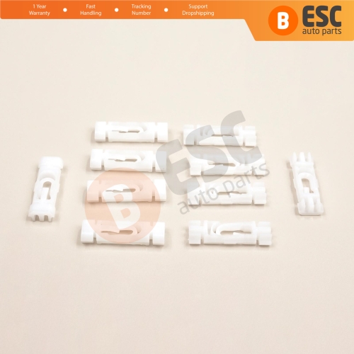 10 Pieces Moulding Clip for VW 1H0853733B for VW Golf 3