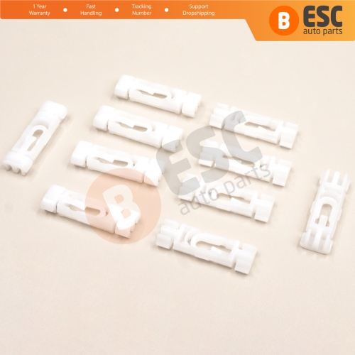 10 Pieces Moulding Clip for VW 1H0853733B for VW Golf 3