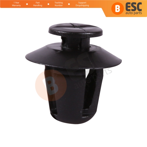 10 Pieces Side Moulding Clip Black for Citroën 8565.35 Peugeot...