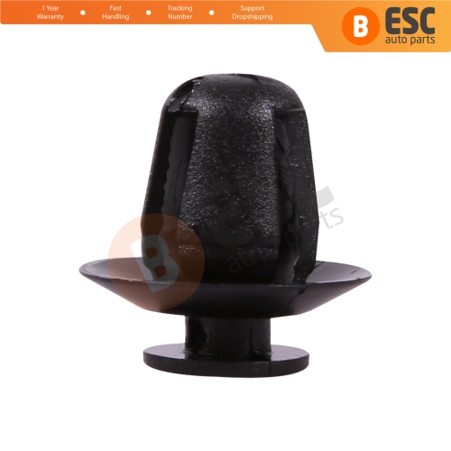 10 Pieces Side Moulding Clip Black for Citroën 8565.35 Peugeot...