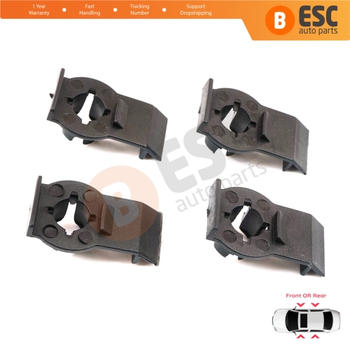 4 Pieces Window Fixer Clips 51338218383 for BMW 3 Series E46 1997-2006